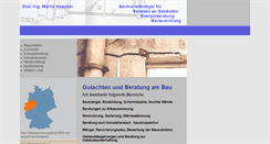 Desktop Screenshot of bausachverstaendiger-knauber.de